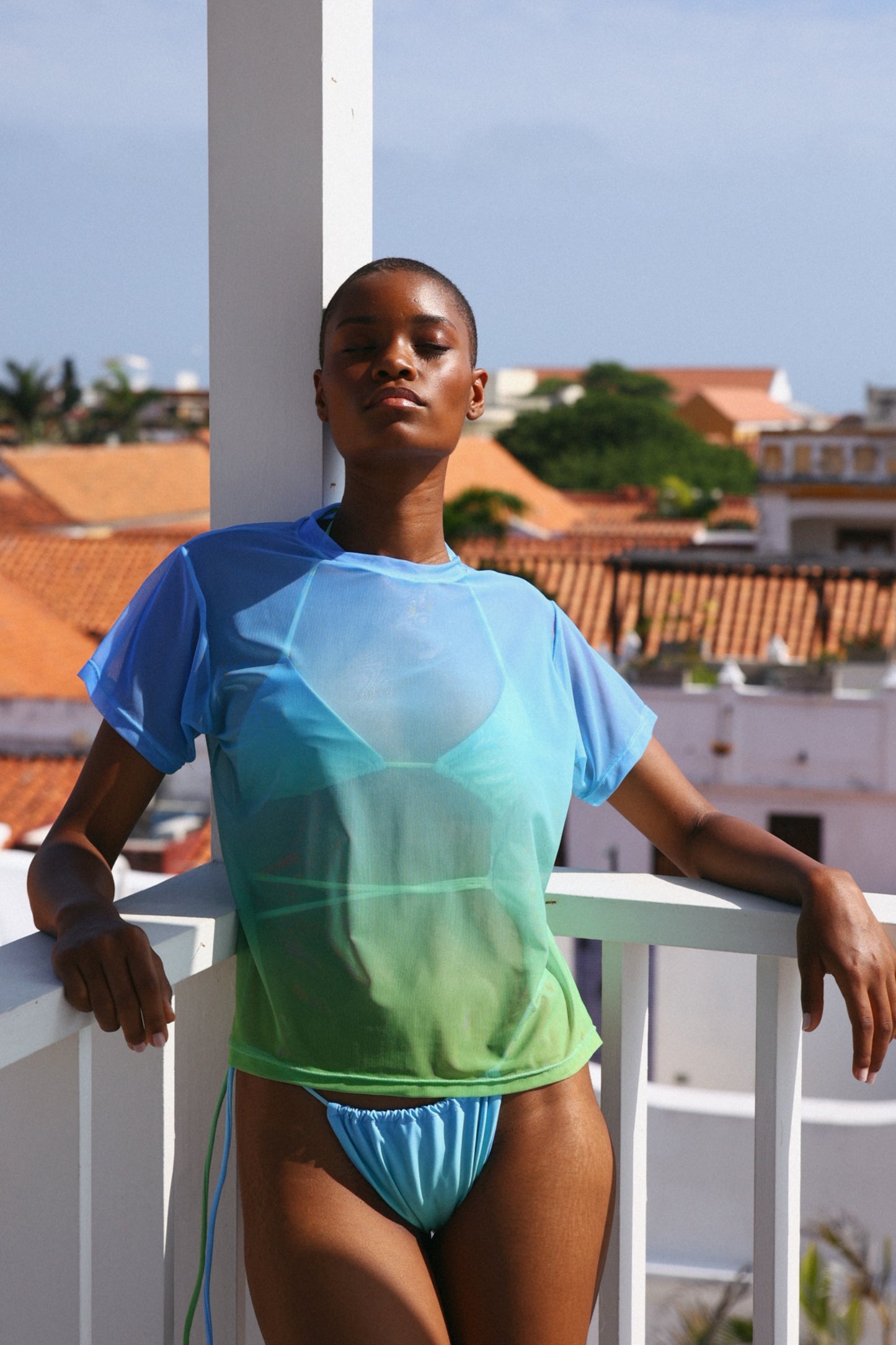 Carmen Mesh Top